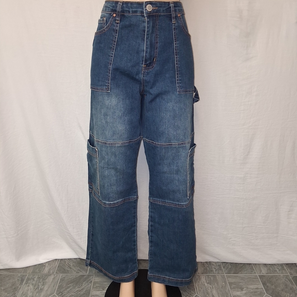 YMI Women's Straight Leg Jeans Blue - Picture 2 of 16